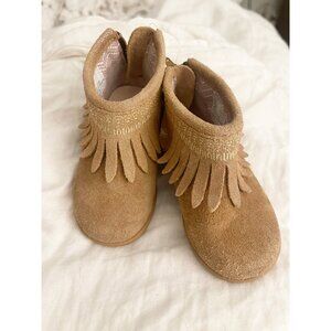 Tucker and Tate Toddler Suede Frindge Booties sz 4